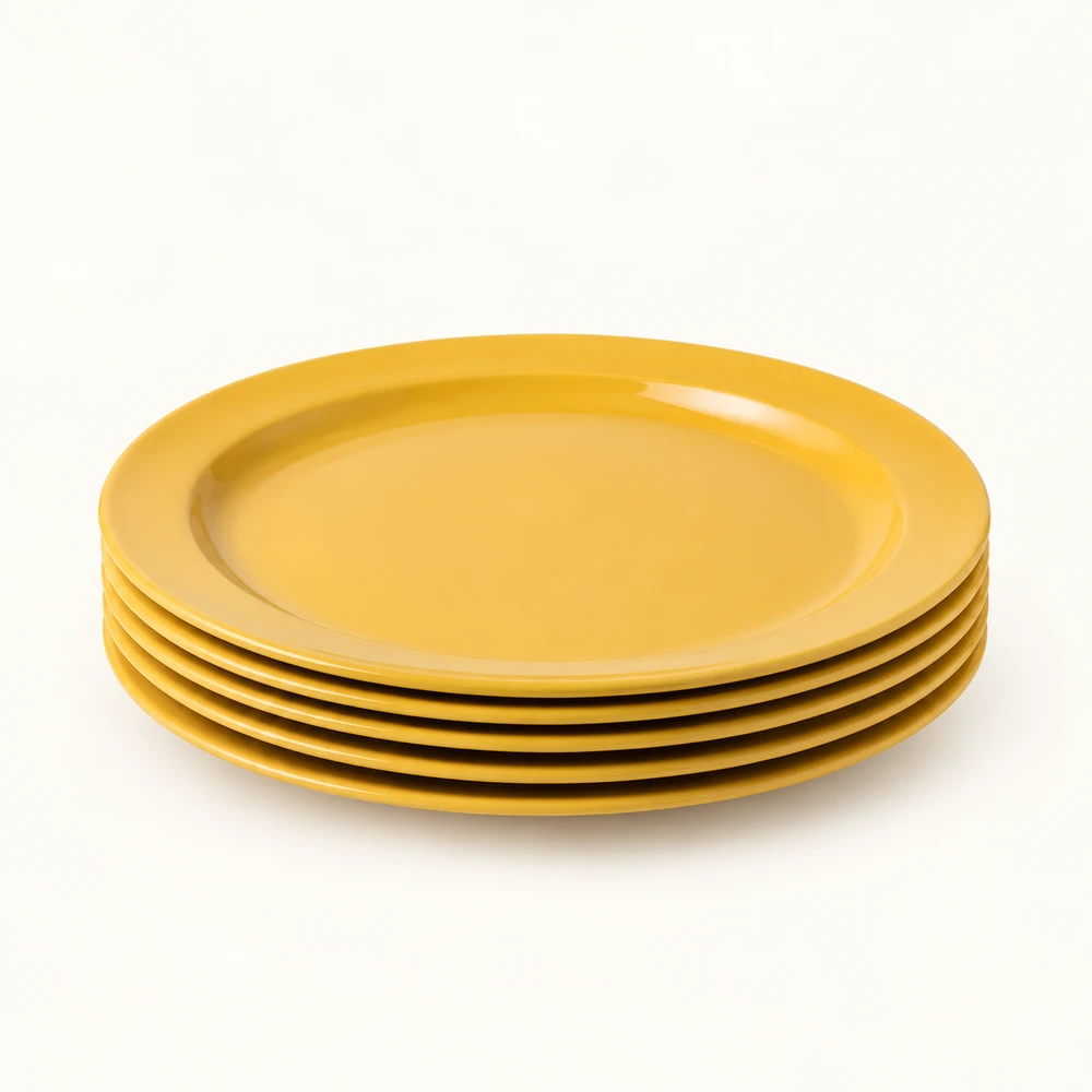 צלחות Melamine צהובות